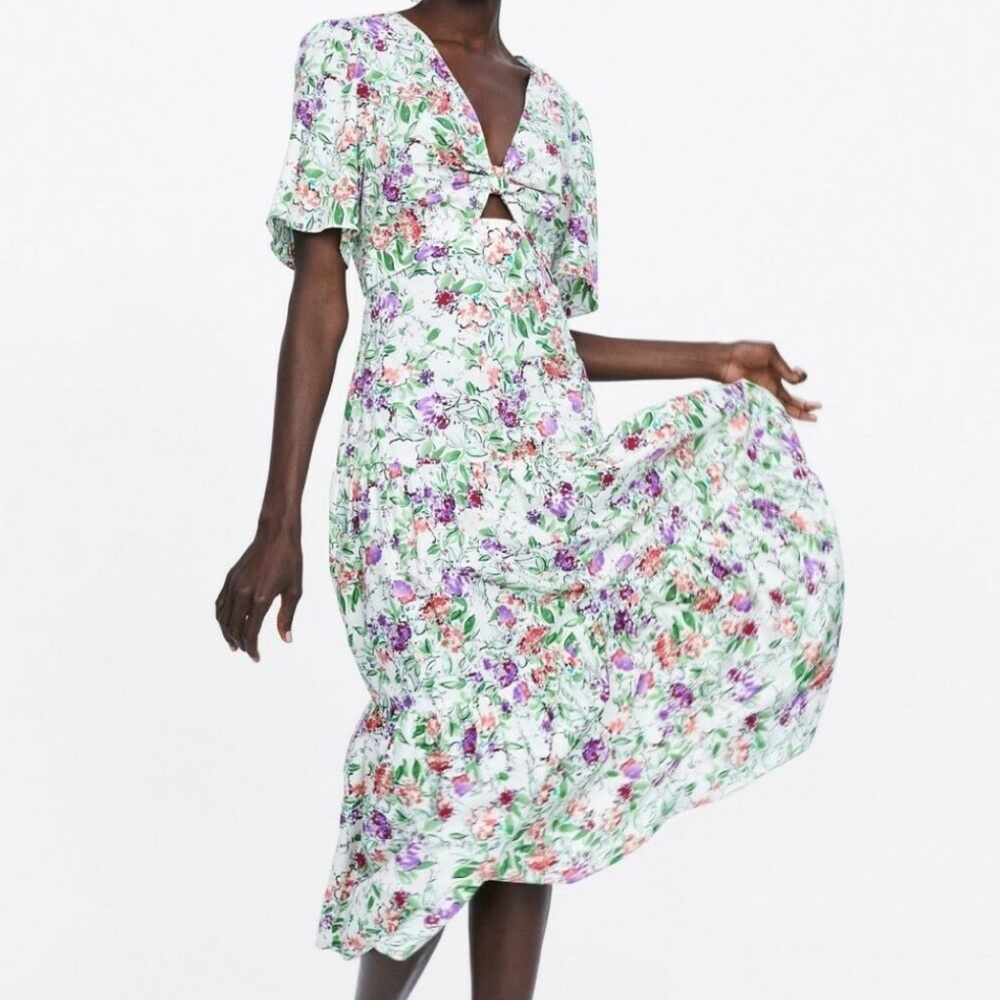Zara Floral Print Dress